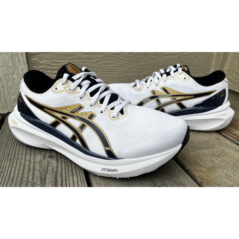Asics Gel-Kayano 30 Men’s 9.5 Running Shoes 30th Anniversary White/Deep Ocean